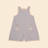 Apolina Vada Apron Playsuit - Lilac-Grey