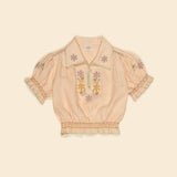 Apolina Valerie Blouse ~ Satin Pink