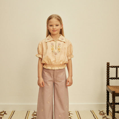 Apolina Valerie Blouse ~ Satin Pink