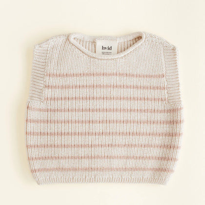 Hvid Vest Harvey Baby ~ Cream/Apricot