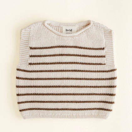 Hvid Vest Harvey Baby ~ Cream/Mocha