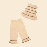 Apolina Wini Trouser Set ~ Milk Broderie Anglaise