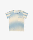 Oso & Me Willie T-Shirt ~ Dusty Blue Stripe