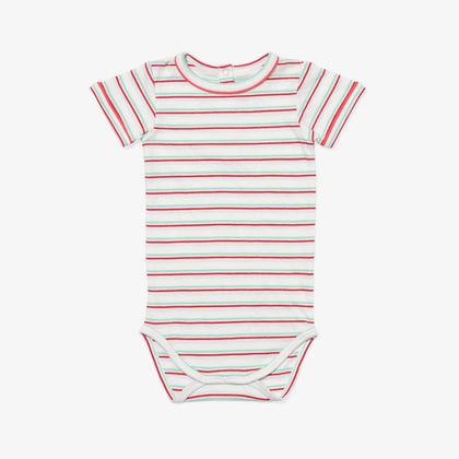 Oso & Me Willie One Piece - Turq Triple Stripe