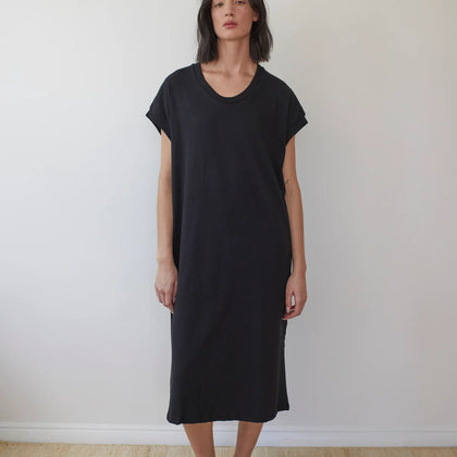 Wol Hide Shell Dress: Black