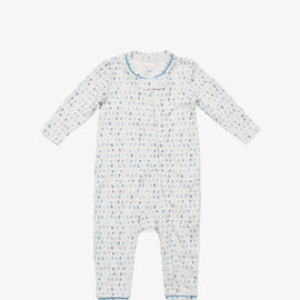 Oso & Me Ziggy Zip Romper ~ Blue ABC's