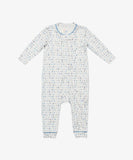 Oso & Me Ziggy Zip Romper ~ Blue ABC's