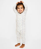 Oso & Me Ziggy Zip Romper ~ Blue ABC's
