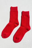 Le Bon Shoppe - Cashmere Pointelle Socks Red