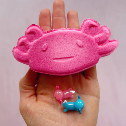The Sister Made - Axolotl Bath Bomb - with toy inside!