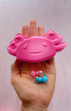 The Sister Made - Axolotl Bath Bomb - with toy inside!