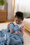 Coco Village - Dino Plush Toy - Blue Triceratop