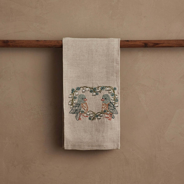 Coral & Tusk - Lily Love Birds Tea Towel