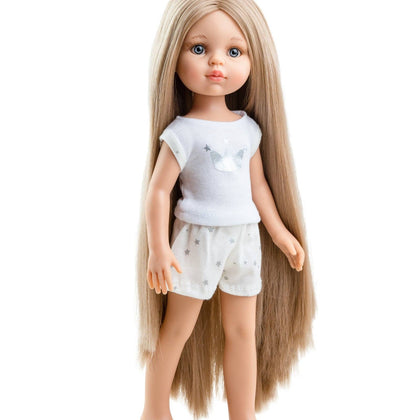 Las Amigas Doll - Carla long hair in pajamas - Paola Reina