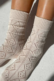 Le Bon Shoppe - Modal Eyelet Socks (wholesale): Poppy Red