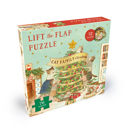 QUARTO - Cat Family Christmas Lift-the-Flap Puzzle