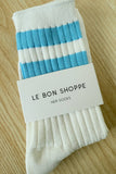 Le Bon Shoppe - Her Socks - Varsity: Pink Stripe