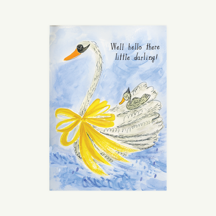 Mr. Boddington's Studio - Baby Swan - Greeting Card