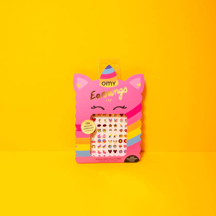 OMY - KIDS STICKY EARRINGS - UNICORN