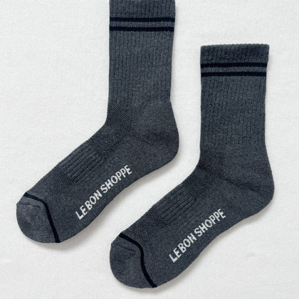 Le Bon Shoppe - Boyfriend Socks: Charcoal