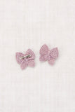 Misha & Puff Baby Puff Bow Set ~ Plum Petal