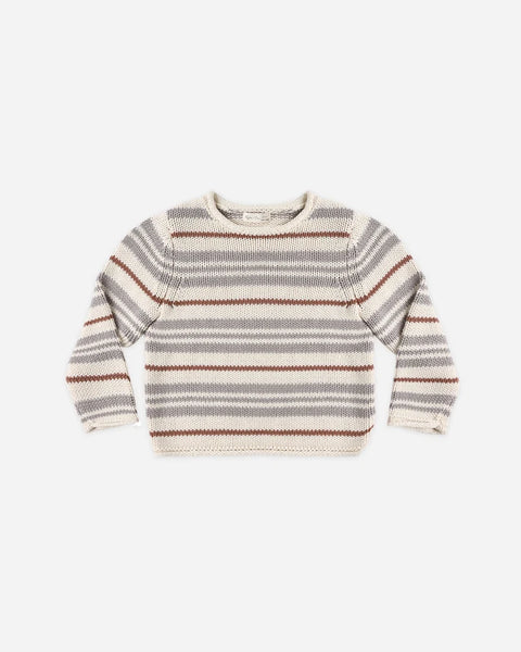 Rylee + Cru Jacques Sweater ~ Dusty Blue Stripe