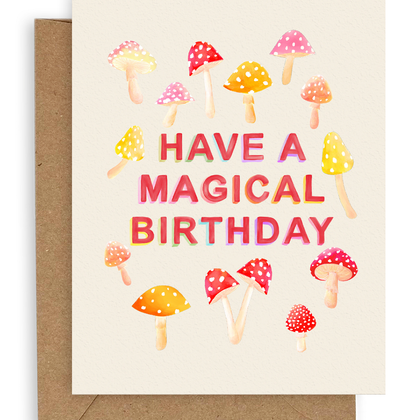 Adelfi - Magic Mushrooms Birthday Card: Single