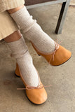 Le Bon Shoppe - Wool Waffled Socks (wholesale): Stone / Cream