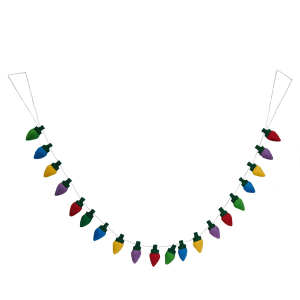 Global Goods Partners - Felt Holiday Lights Garland