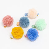 Meri Meri - Gingham & Big Pompom Hair Clips