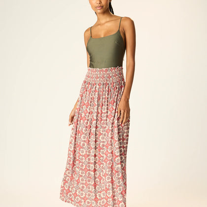 Natalie Martin Bella Skirt ~ Spanish Tile Almond