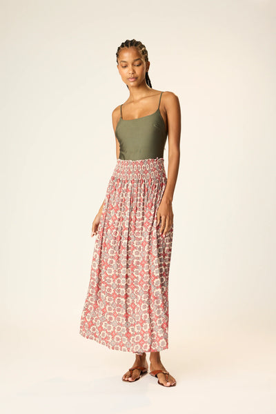 Natalie Martin Bella Skirt ~ Spanish Tile Almond