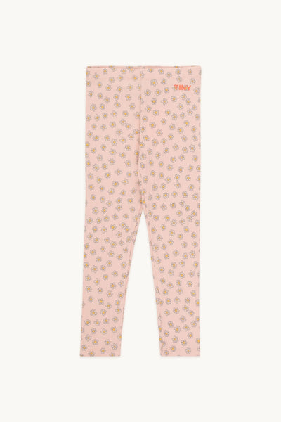 Tiny Cottons Daisies Leggings ~ Wild Rose