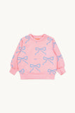 Tiny Cottons Bows Sweatshirt ~ Peach