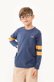 Tiny Cottons Stripes Tee ~ Light Navy