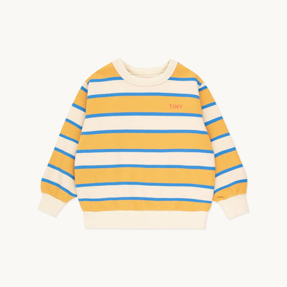 Tiny Cottons Stripes Sweatshirt ~ Vanilla/Mustard