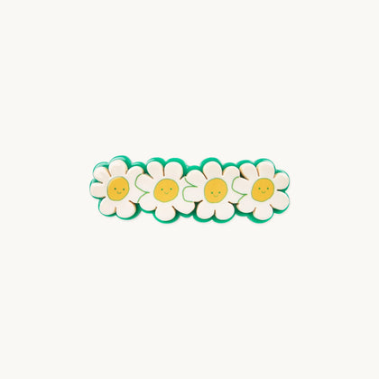 Tiny Cottons Daisies Big Clip ~ Vanilla