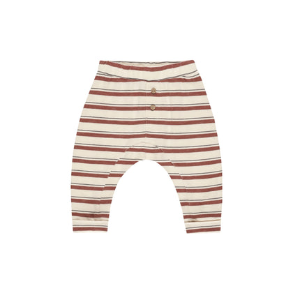 Rylee + Cru Baby Cru Pant ~ Brick Stripe