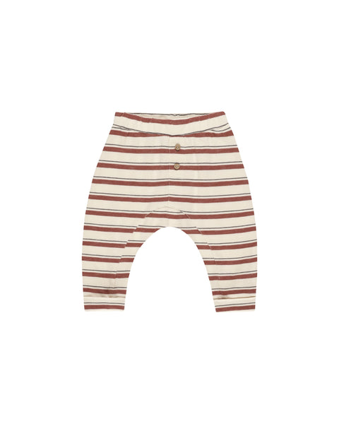 Rylee + Cru Baby Cru Pant ~ Brick Stripe