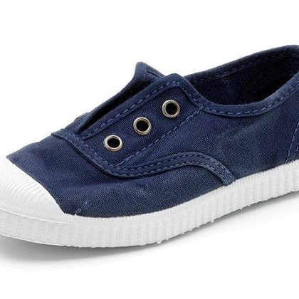 Cienta Shoes - Cienta 70777 Washed Navy Blue Slip On