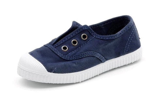 Cienta Shoes - Cienta 70777 Washed Navy Blue Slip On