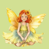 Camp Hollow Porcelain Animal Treasures - Sunflower Fairy Cake Topper