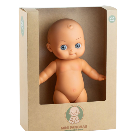 Mini Pancha doll - Paola Reina: Bleu-gris / White Outfit