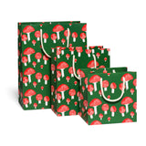 Red Cap Cards - Festive Mushrooms gift bags: Large