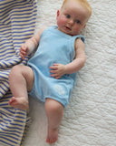 Lewis - Terry Romper - Angelfish | Sky: 6-12m