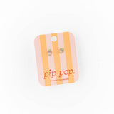 Pip Pop Post - Rainbow Cupcake Stud Earrings - Hypoallergenic, Girl Gift: Pair