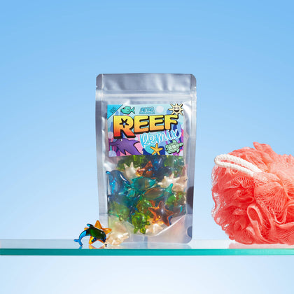 Bare Boutique - Retro Bath Pearls - Reef Remix. 30 Pack Ocean Themed Pearls