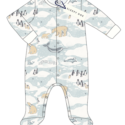 Sleepy Doe - BABY SEEPSUIT | ARCTIC: 0-3 Months