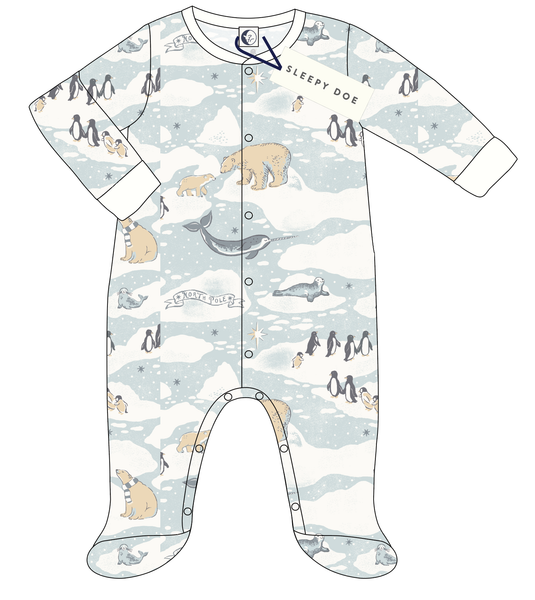 Sleepy Doe - BABY SEEPSUIT | ARCTIC: 0-3 Months
