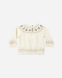 Quincy Mae Rex Sweater ~ Tree Fair Isle